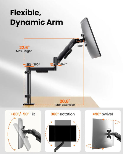 Stackable Dual Gaming Monitor Arm