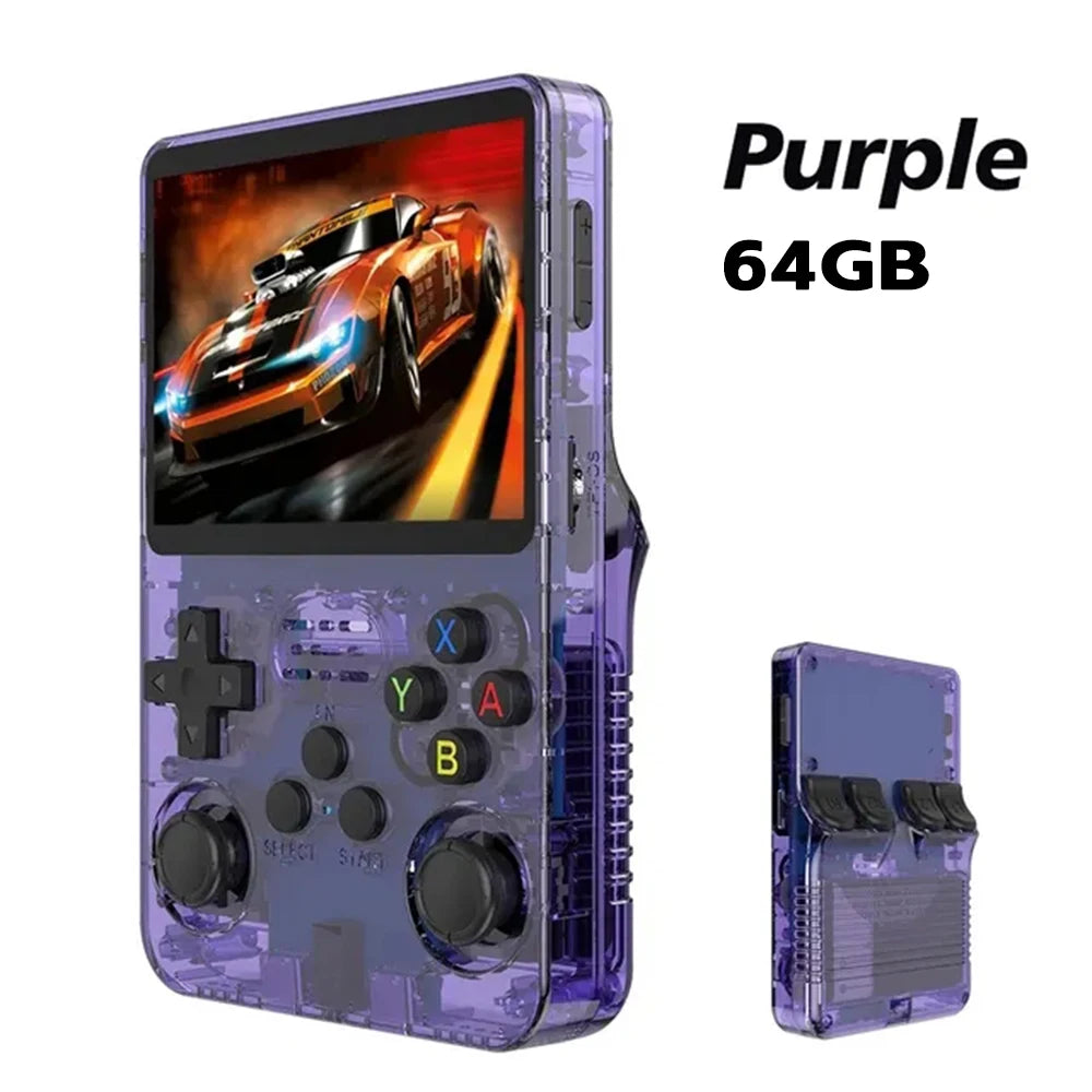 R36S ARKOS Retro Handheld Video Game Console Genuine 3.5 Inch IPS Multiple Colors Are Available Screen Portable Player 64GB Game