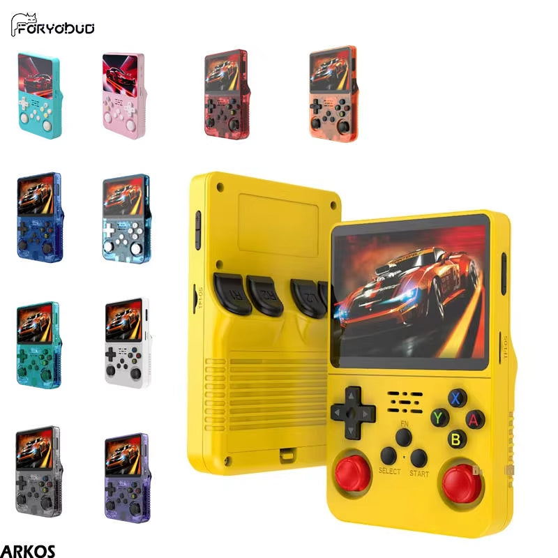 R36S ARKOS Retro Handheld Video Game Console Genuine 3.5 Inch IPS Multiple Colors Are Available Screen Portable Player 64GB Game